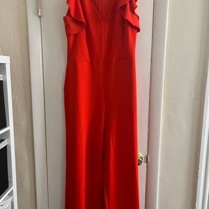 Bright orange jumpsuit